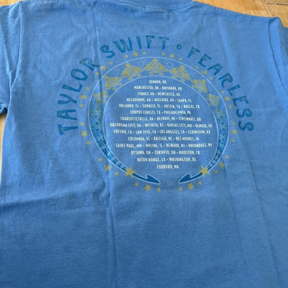 Taylor Swift 2009 Fearless Tour T-Shirt Size Small  Double-Sided Bubbles - Picture 15 of 16